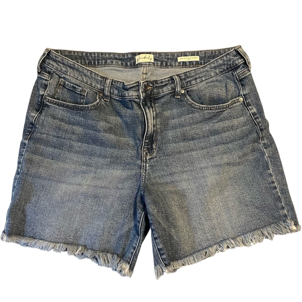 Wonderly Blue Jean Shorts Size 16 R